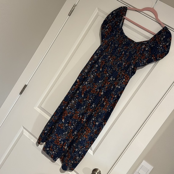 Idyllwind Women’s Beth Ditsy Print Puff Sleeve Midi Dress Red White Blue XL - Picture 11 of 11